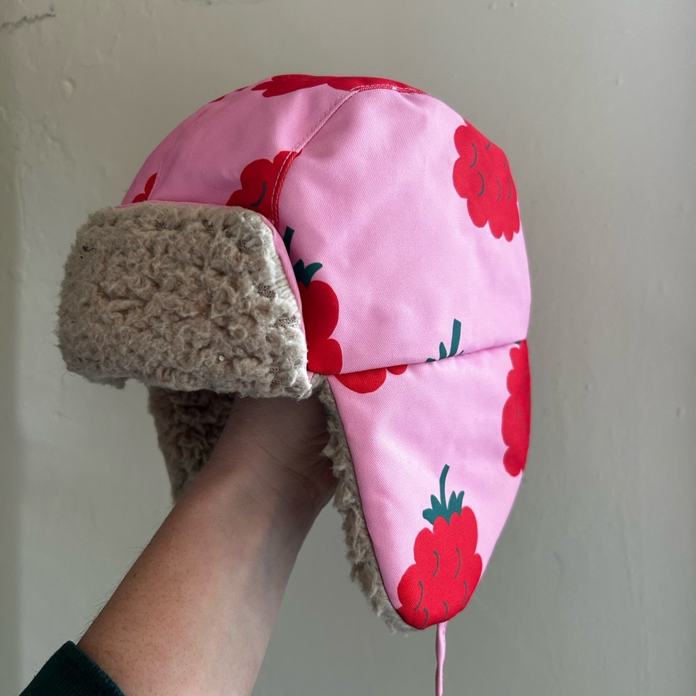 Tiny Cottons Pink and Red Kids Winter Hat